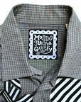 Gallery Pocket Shirt – Grey Pullover with Ribbon Brushwork