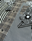 Gallery Pocket Shirt – Grey Plaid with Ribbon & Texture Detail