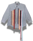 GALLERY SHIRT - STITCHUATION GROSGRAIN RIBBON GRAY