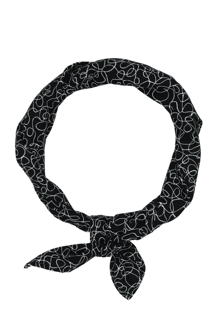 SQUIGGLES BANDANA SCARF